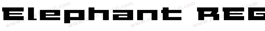 Elephant REGULAR字体转换